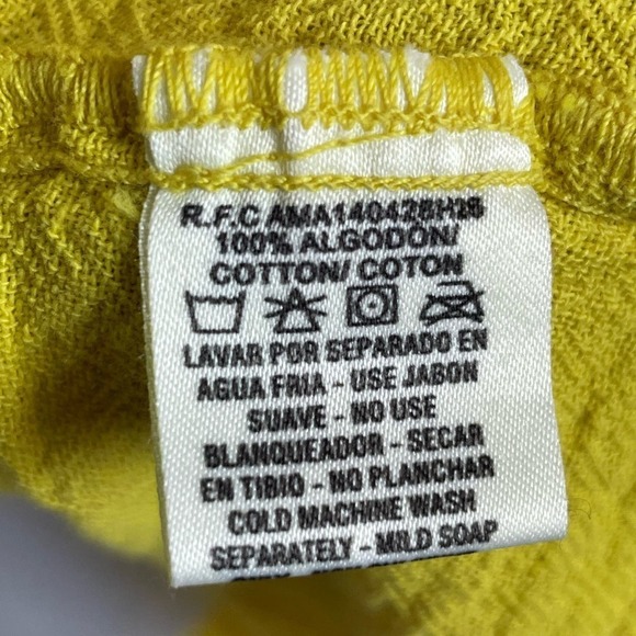 Oh My Gauze! Yellow Open Front Tahoe Jacket Coat Duster Size 52 Large - Picture 4 of 8